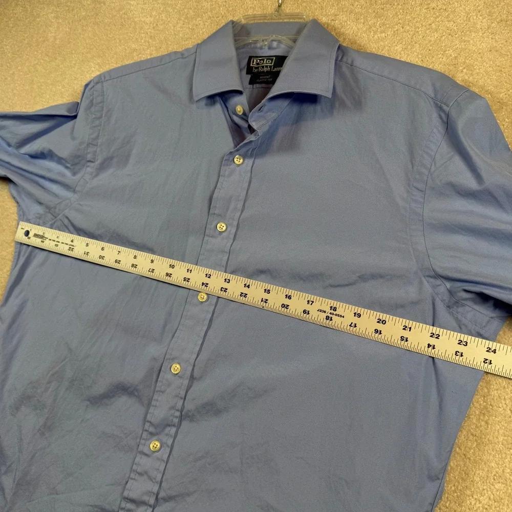 Polo‎ Ralph Lauren Regent Classic Fit Mens Light Blue Long Sleeve Dress Shirt